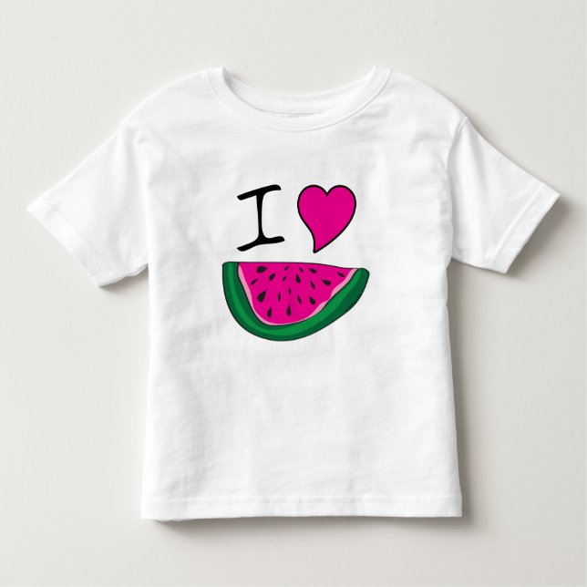 T-shirt Pour Les Tous Petits I Love Watermelon (Devant)
