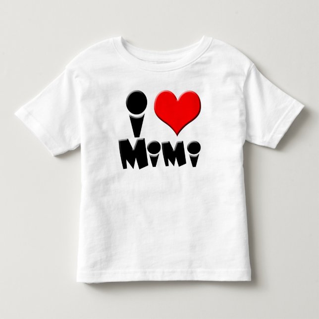 T-shirt Pour Les Tous Petits I Luv Mimi (Devant)