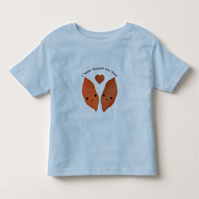 T-shirt Pour Les Tous Petits I Yam Sweet Cute Sweet Potato (Devant)