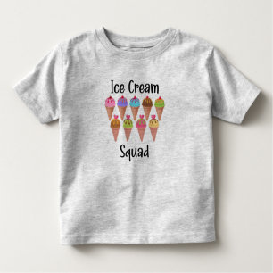 T-shirt Pour Les Tous Petits Ice Cream Squad Drôle Correspondance Anniversaire