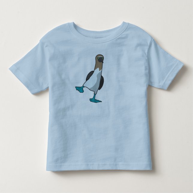 T-shirt Pour Les Tous Petits idiot aux pieds bleu (Devant)