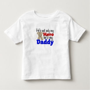 T-shirt Pour Les Tous Petits Il est mon héros et mon papa