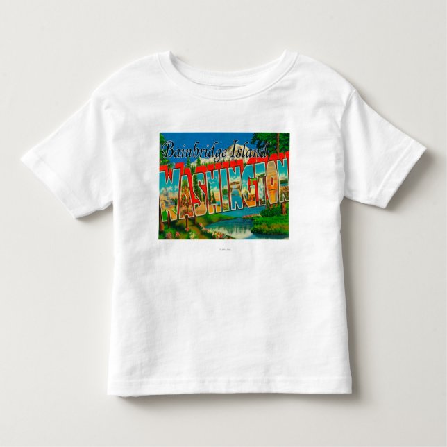 T-shirt Pour Les Tous Petits Île de Bainbridge, Washington (Devant)