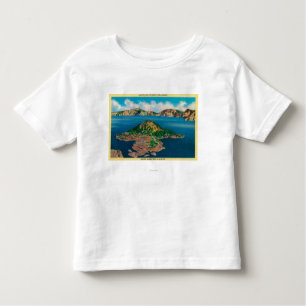 T-shirt Pour Les Tous Petits Île de magicien de lac Llao CliffCrater, OU
