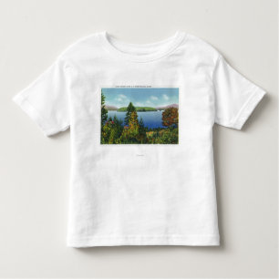 T-shirt Pour Les Tous Petits Île d'Eagle et vue inférieure de lac Saranac