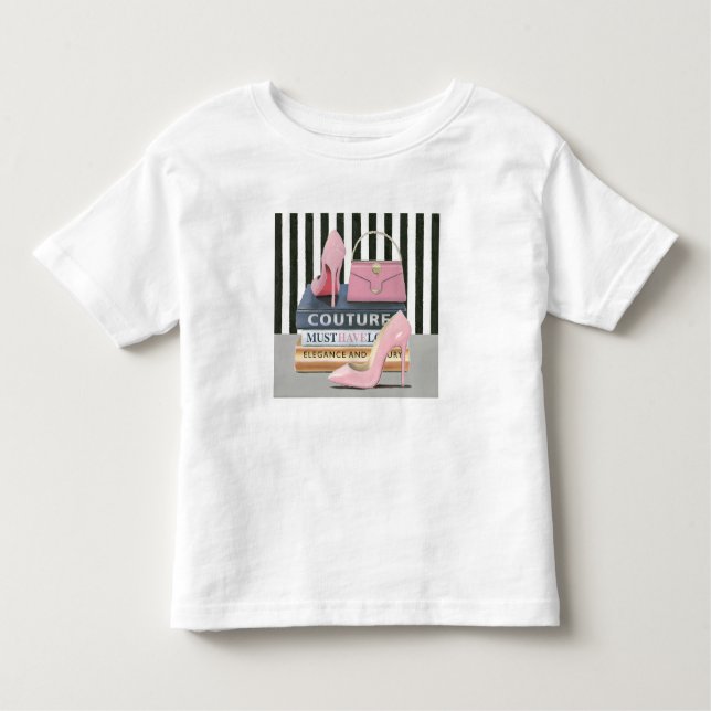 T-shirt Pour Les Tous Petits Île Wild | Couture Stripes - Shoes & Bag (Devant)