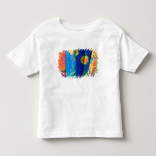 T-shirt Pour Les Tous Petits Îles Cook, Rarotonga. Tissu batik Punanga Nui