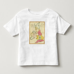 T-shirt Pour Les Tous Petits Îles simples des Anglais de carte