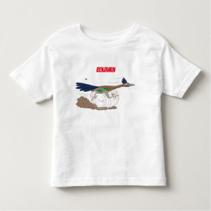 T-shirt Pour Les Tous Petits Illustration amusante de la caricature d'oiseau du