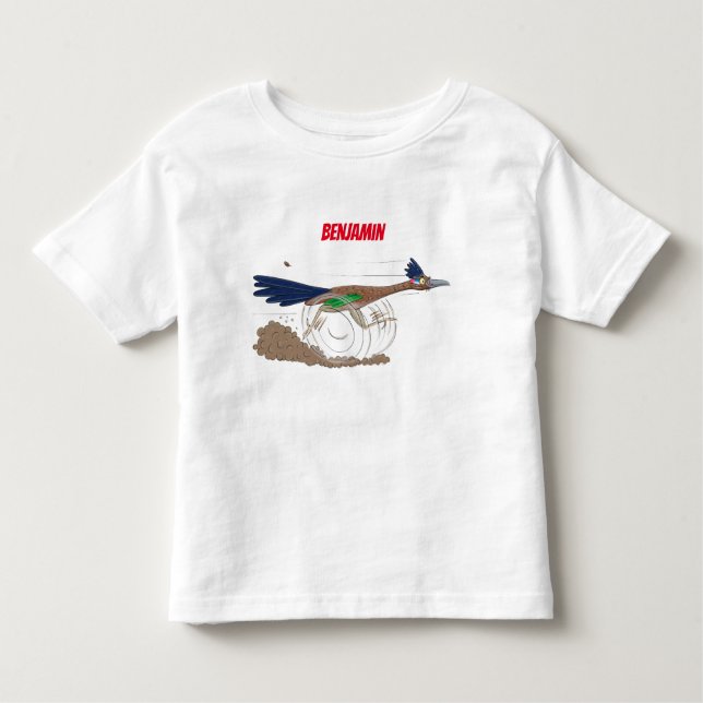 T-shirt Pour Les Tous Petits Illustration amusante de la caricature d'oiseau du (Devant)