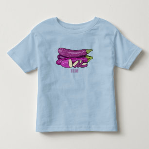 T-shirt Pour Les Tous Petits Illustration d'aubergine