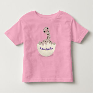 T-shirt Pour Les Tous Petits Illustration d'autruche pour bébé à couver mignon