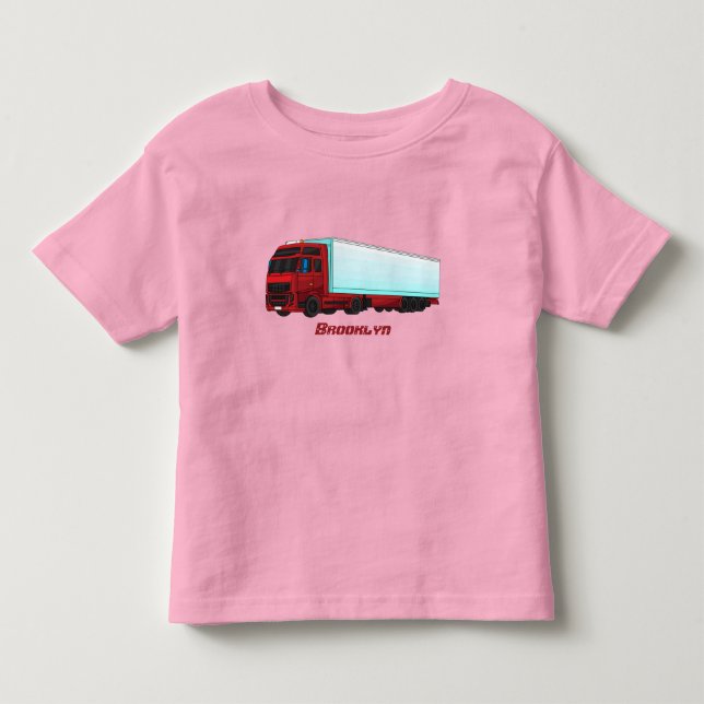 T-shirt Pour Les Tous Petits Illustration de camion roumain (Devant)