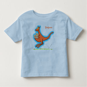 T-shirt Pour Les Tous Petits Illustration de dessin animé Cute kangaroo et koal