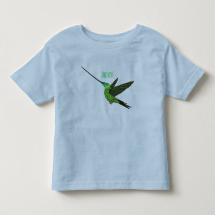 T-shirt Pour Les Tous Petits illustration de dessin animé de colibri porte-épée
