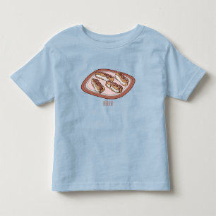 T-shirt Pour Les Tous Petits illustration de dessin animé d'éclair au chocolat 