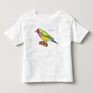 T-shirt Pour Les Tous Petits illustration de dessin animé d'oiseau pinson de Go