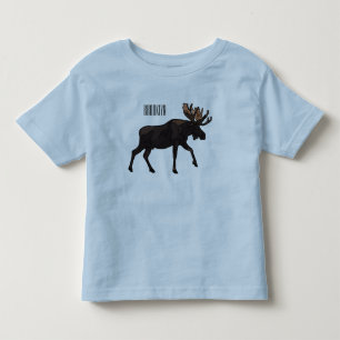 T-shirt Pour Les Tous Petits Illustration de dessin animé d'orignal