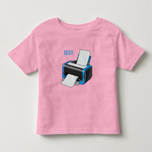 T-shirt Pour Les Tous Petits Illustration de dessin d'imprimante