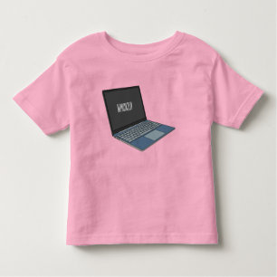 T-shirt Pour Les Tous Petits Illustration de dessin sur ordinateur portable
