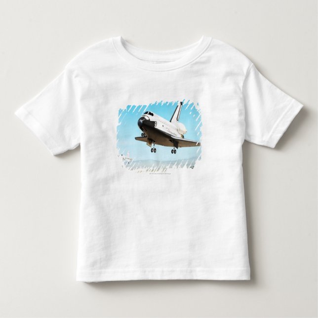 T-shirt Pour Les Tous Petits Illustration de Digitals de navette spatiale (Devant)
