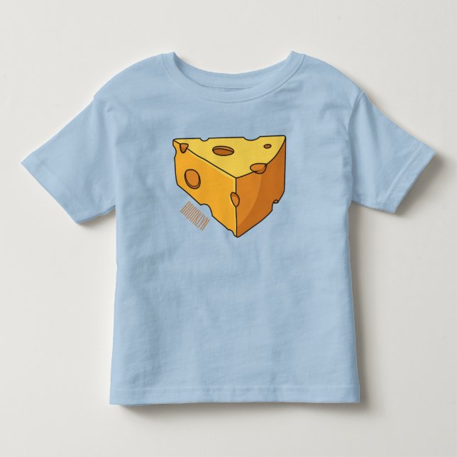T-shirt Pour Les Tous Petits Illustration de fromage (Devant)
