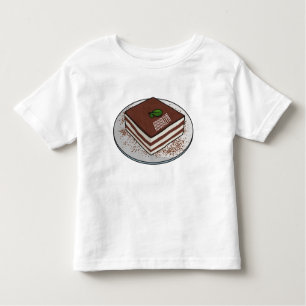 T-shirt Pour Les Tous Petits Illustration de gâteau de Tiramisu