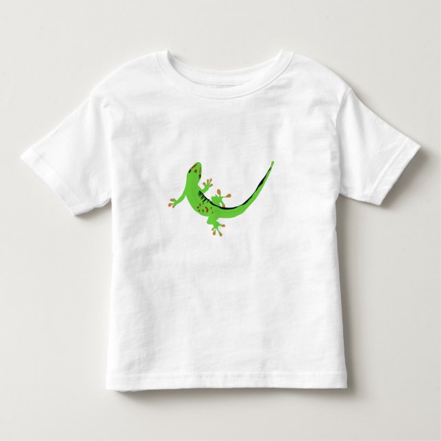 T-shirt Pour Les Tous Petits Illustration de Gecko Lizard Reptile (Devant)