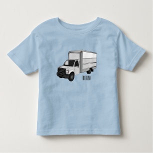 T-shirt Pour Les Tous Petits Illustration de la caricature du camion-boîte