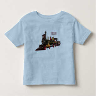 T-shirt Pour Les Tous Petits Illustration de la locomotive à vapeur