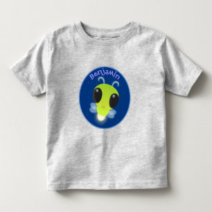 T-shirt Pour Les Tous Petits Illustration de la luciole vert mou
