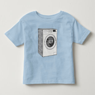 T-shirt Pour Les Tous Petits Illustration de la machine à laver