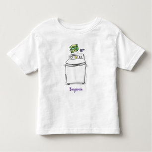 T-shirt Pour Les Tous Petits Illustration de lave-linge mignonne