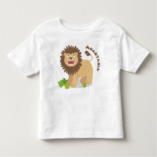 T-shirt Pour Les Tous Petits Illustration de l'effervescence de lions heureux