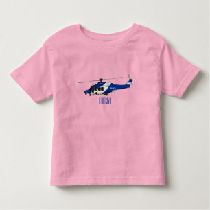 T-shirt Pour Les Tous Petits Illustration de l'hélicoptère de police