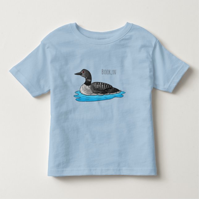 T-shirt Pour Les Tous Petits Illustration de Loon bird (Devant)