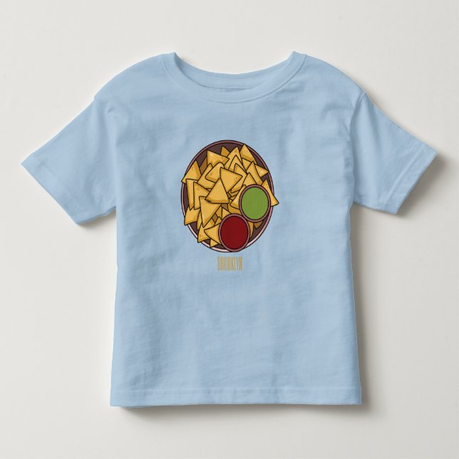 T-shirt Pour Les Tous Petits Illustration de Nachos (Devant)