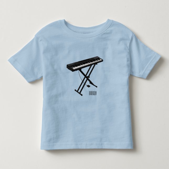 T-shirt Pour Les Tous Petits Illustration de piano clavier (Devant)
