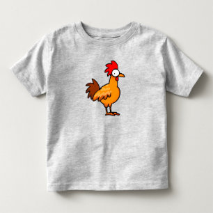 T-shirt Pour Les Tous Petits Illustration de poulet de dessin animé drôle
