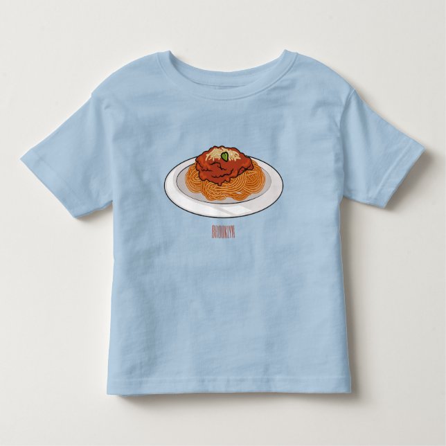 T-shirt Pour Les Tous Petits Illustration de Spaghetti (Devant)