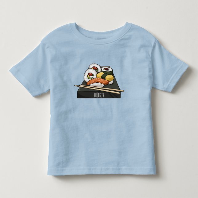 T-shirt Pour Les Tous Petits Illustration de sushi (Devant)