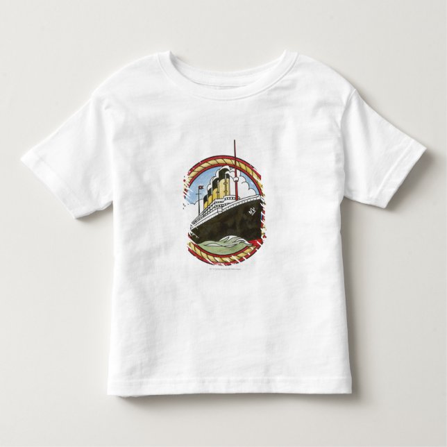 T-shirt Pour Les Tous Petits Illustration de Titanic (Devant)