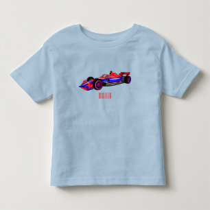 T-shirt Pour Les Tous Petits Illustration de voiture de course professionnelle