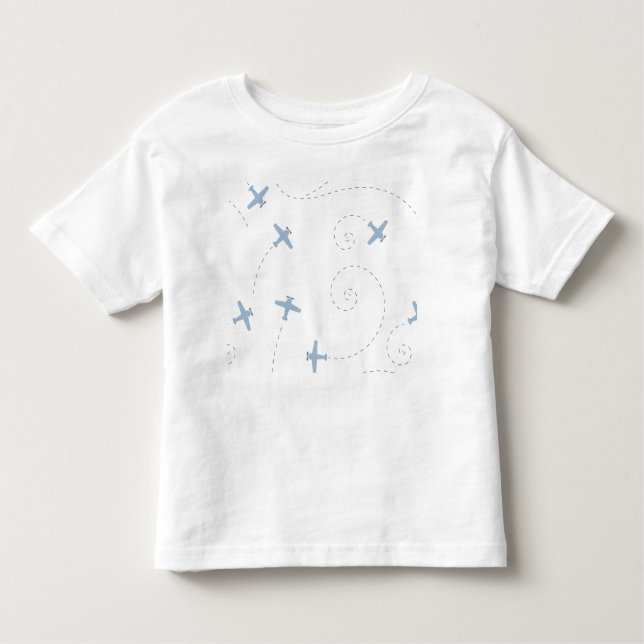 T-shirt Pour Les Tous Petits illustration de vol d'avion (Devant)