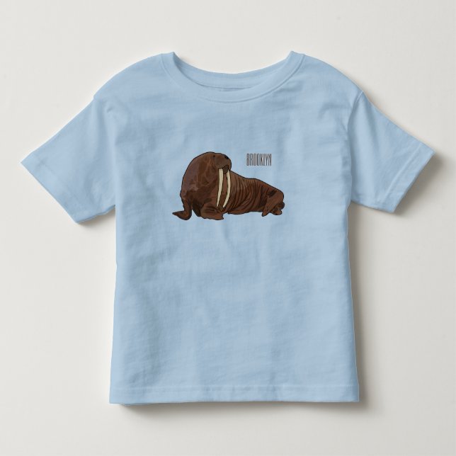 T-shirt Pour Les Tous Petits Illustration de Walrus (Devant)