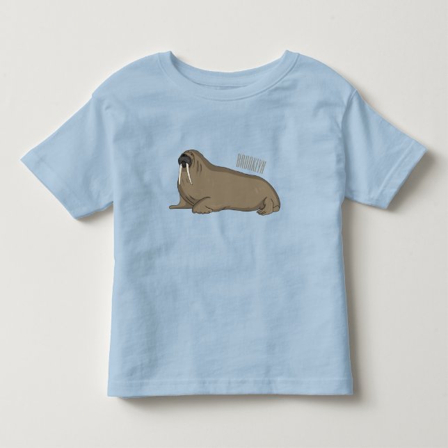 T-shirt Pour Les Tous Petits Illustration de Walrus (Devant)