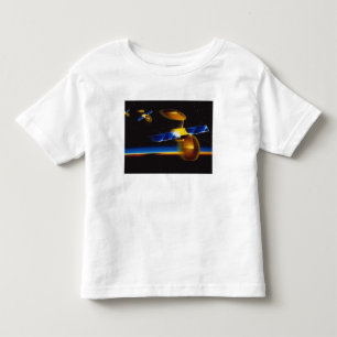 T-shirt Pour Les Tous Petits Illustration des satellites au-dessus de l'horizon