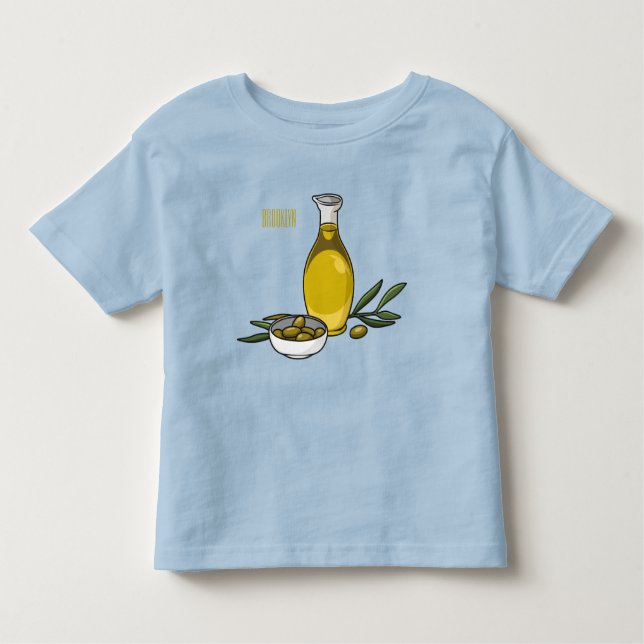 T-shirt Pour Les Tous Petits Illustration d'huile d'olive (Devant)