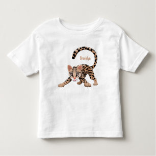 T-shirt Pour Les Tous Petits Illustration d'ocelot mignon