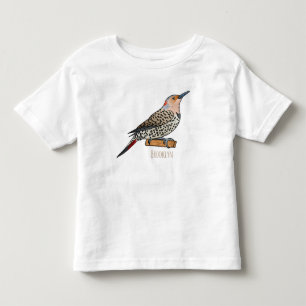 T-shirt Pour Les Tous Petits Illustration d'oiseau de scintillement du Nord